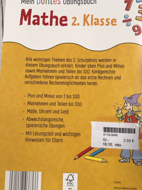 neu Kreativheft  Mein buntes Übungsbuch Mathe 2. Klasse 