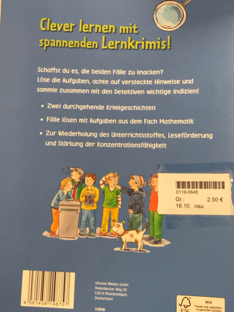 neu Kreativheft  Mathe lernen it Lernkrimis 