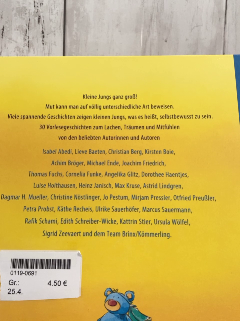  Buch Das Vorlesebuch für kleine starke Jungs 