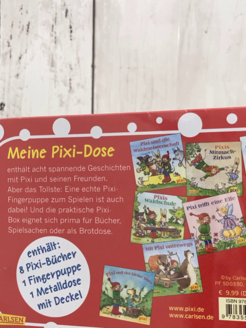 neu  Pixidose  8 Pixihefte + Fingerpuppe 