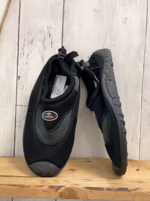   Badeschuhe  Gr. 35  schwarz + grau Netz 