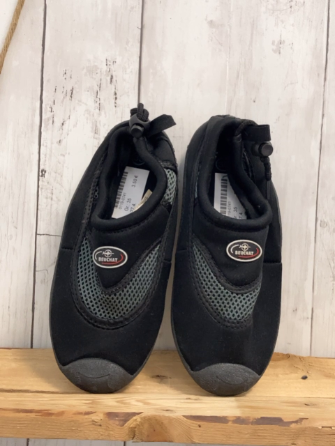   Badeschuhe  Gr. 35  schwarz + grau Netz 