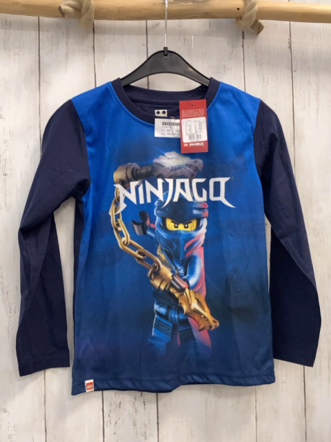 neu Lego  Langarmshirt  Gr. 128  blau Ninjago NP 17,95 € 