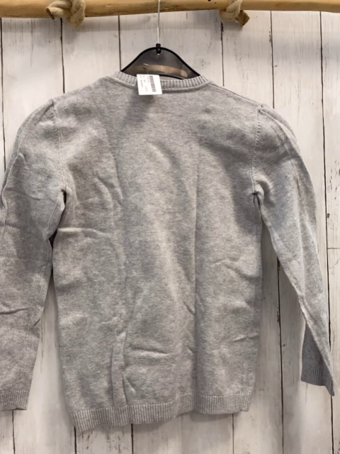 Benetton Pullover  Gr. 140  hellgrau Feinsttrick 