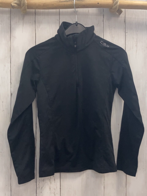 CMP Sportshirt lang  Gr. 140  schwarz Reißverschluss 