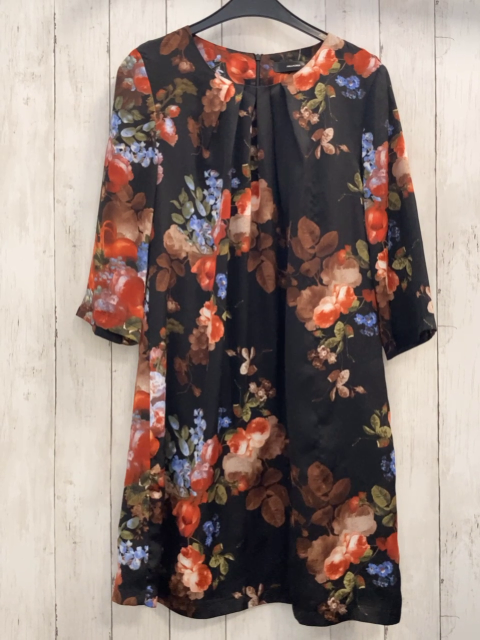 Hallhuber  Kleid  Gr. 40  schwarz bunte Blumen 