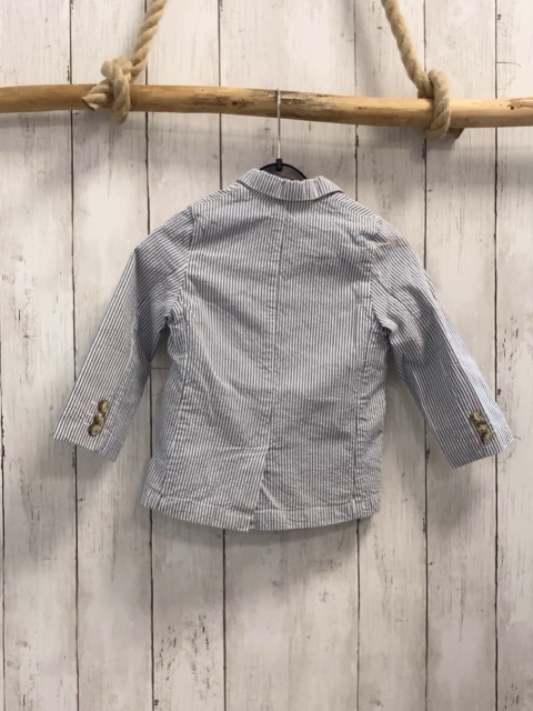 Next  Jacket  Gr. 92  weiß hellblaue Streifen 