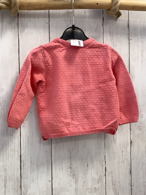 H&M  Strickjacke  Gr. 74  himbeerton Wabenmuster 