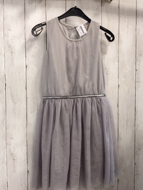 Minymo  Kleid  Gr. 146  grau Tüllüberkleid 