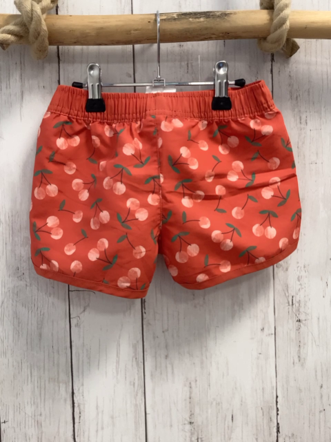   Badeshorts  Gr. 98  orange Kirschen Kordel 