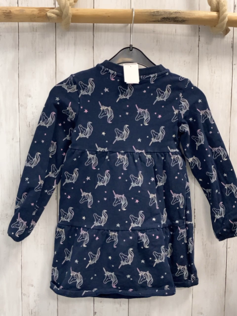 S´Oliver  Kleid  Gr. 116  blau Einhörner Sterne 
