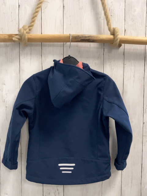 Trollkids  Softshelljacke  Gr. 116  blau rosa Reißverschlüsse 