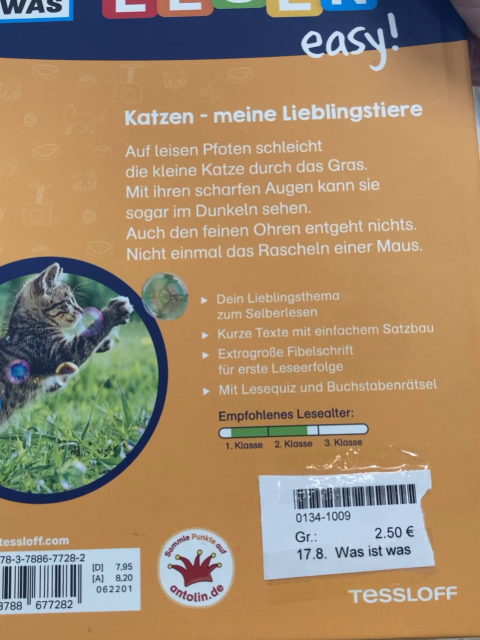 Was ist was Leselernbuch Katzen- meine Lieblingstiere