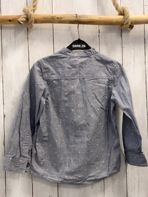 In Extenso  Hemd  Gr. 110  grau meliert weiße Sterne 