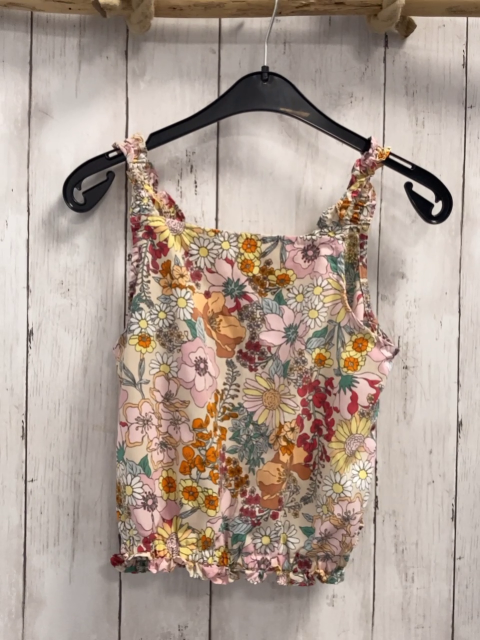 H&M  Sommerbluse  Gr. 140  creme bunte Blumen 