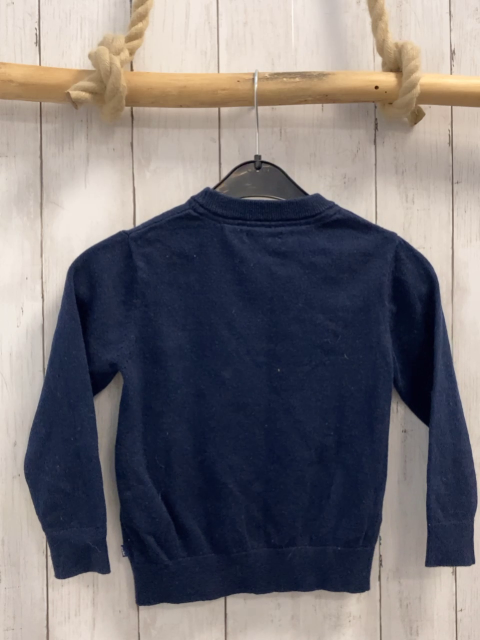 Okaidi Pullover  Gr. 110  blau Strick Wappen