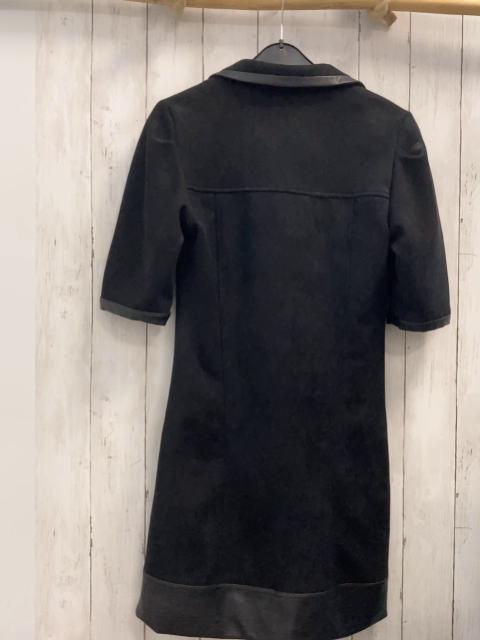 Kate Moss NIKKI Kleid  Gr. 38  schwarz lederoptik Bund 