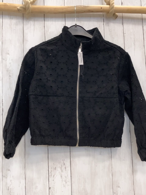 Zara  Jacke  Gr. 128  schwarz Lochstickerei 