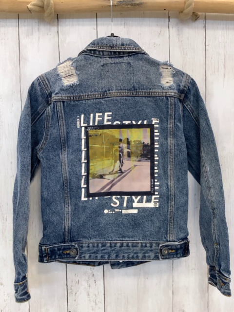 Vingino  Jeansjacke  Gr. 140  blau 