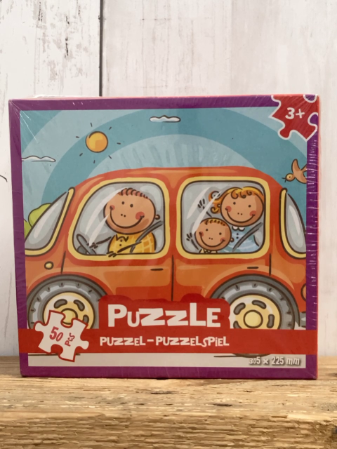 neu  Spiel Gr. 50  Puzzle Familie im Auto 