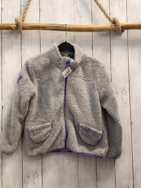 McKinley  Plüschjacke  Gr. 122  grau flieder Bund + Stern 