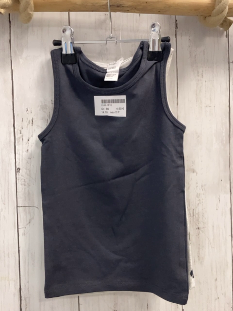 neu 2 P U-Hemden Gr. 86  hellgrau Tiere + grau NP 7,99 € red auf 6,99 € 