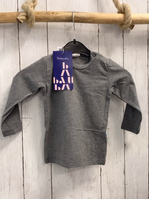 neu Babauba  Langarmshirt  Gr. 80  grau NP 17 € 