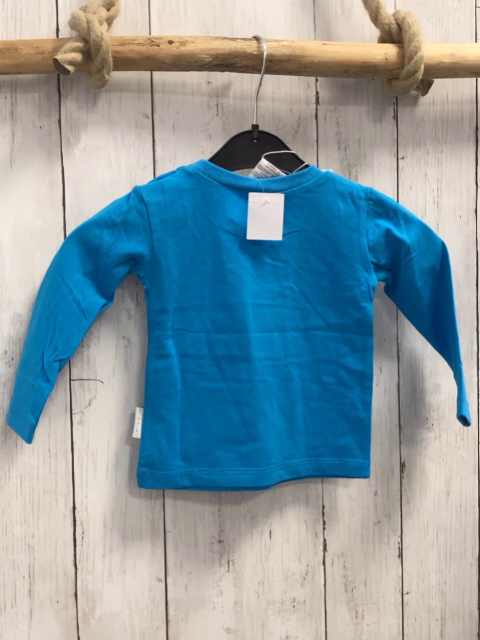 neu Babauba  Langarmshirt  Gr. 80  helblau NP 17 € 