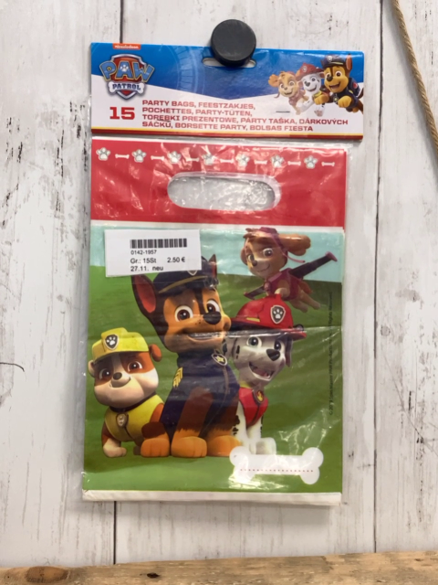 neu  Party-Tüten  15 Stück   Paw Patrol