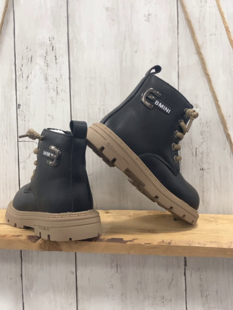 neu Ebmini Boots  Gr. 27  schwarz braun mit Staubbeutel