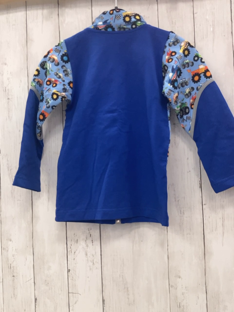 Babauba Sweatjacke Gr. 104  blau Monster Trucks dunkelblaue Ärmel