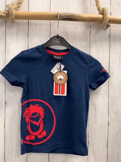 neu Trollkids  T-Shirt Gr. 104  blau roter Troll UPF 30 +