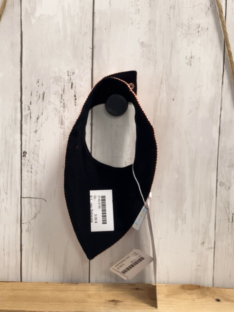 neu Babauba   Wende-Halstuch orange weiße Streifen / schwarz