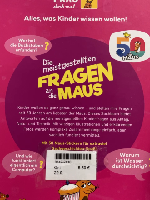  Buch Die meistgestellten Fragen an die Maus 