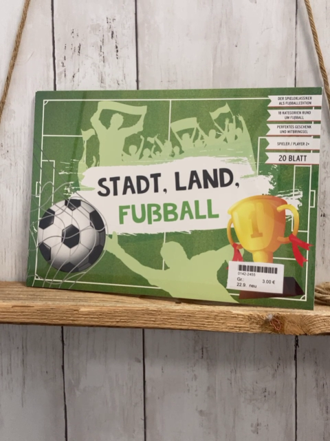 neu Kreativspiel  Stadt, Land, Fußball 