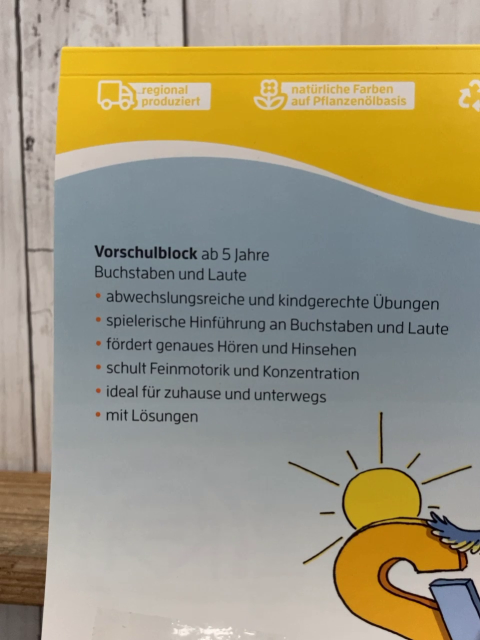   Kreativheft  Vorschulblock Buchstaben und Laute 
