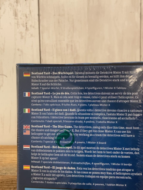 neu  Spiel Scotland Yard Hunting Mister X Würfelspiel 