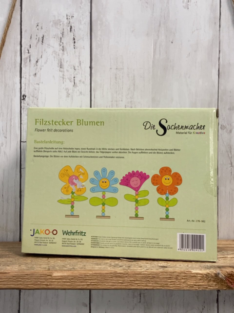neu Kreativspiel Filzstecker Blumen