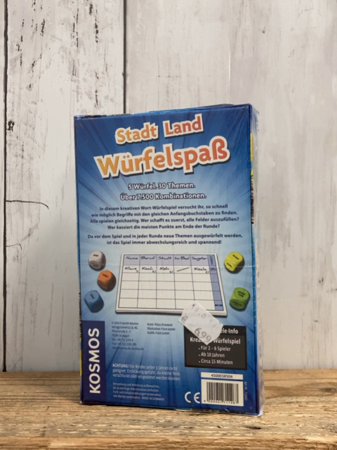 neu Kosmos Spiel Stadt Land Würfelspaß