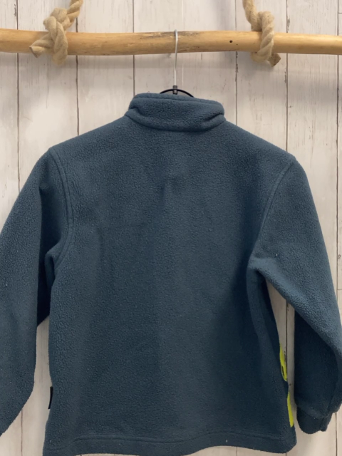 Jack Wolfskin Pullover Gr. 134  petrol grün Logo Reißverschluss