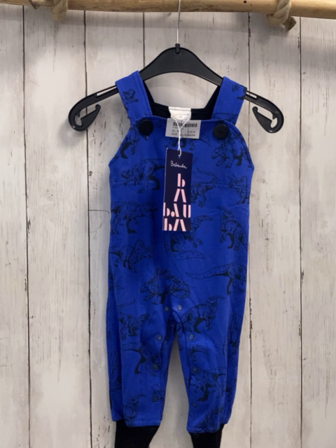 neu Babauba Latzhose Gr. 68  blau schwarze Dinos