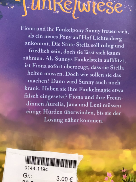   Buch Die Funkelponys Geheimnis um Stella 