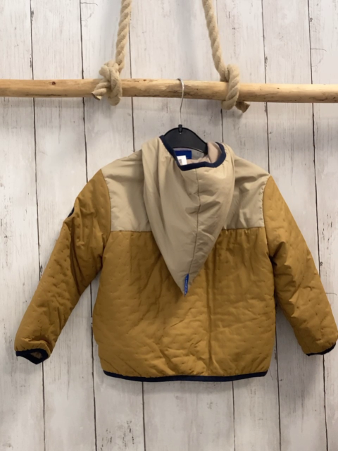 Finkid  Jacke  Gr. 92  ocker beige blauer Bnd 