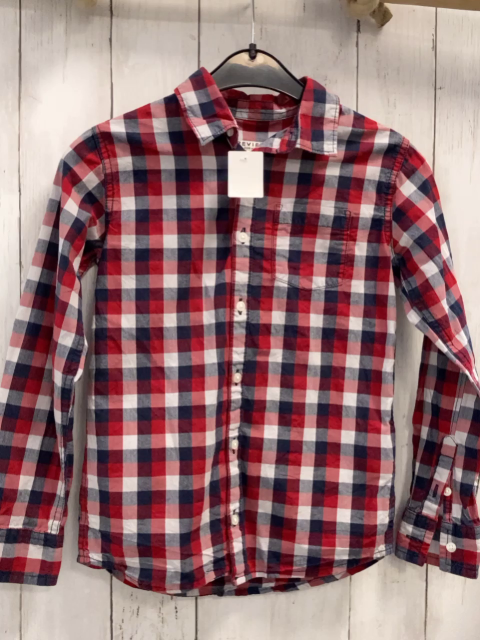 Review Hemd  Gr. 128  blau rot weiß kariert 
