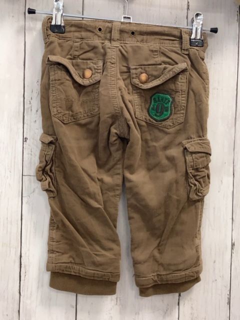 zara Hose Gr. 74  braun Kord gefüttert Bund verstellbar 