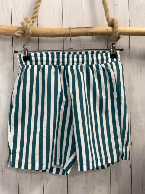 pier one  Badeshorts  Gr. 158/164  grün weiße Streifen 