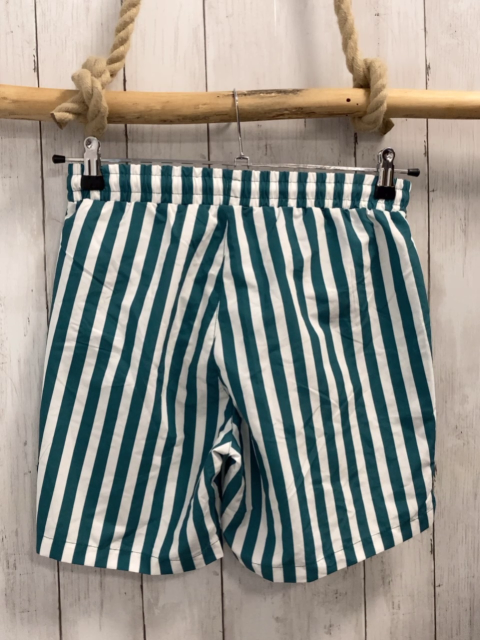 pier one  Badeshorts  Gr. 158/164  grün weiße Streifen 