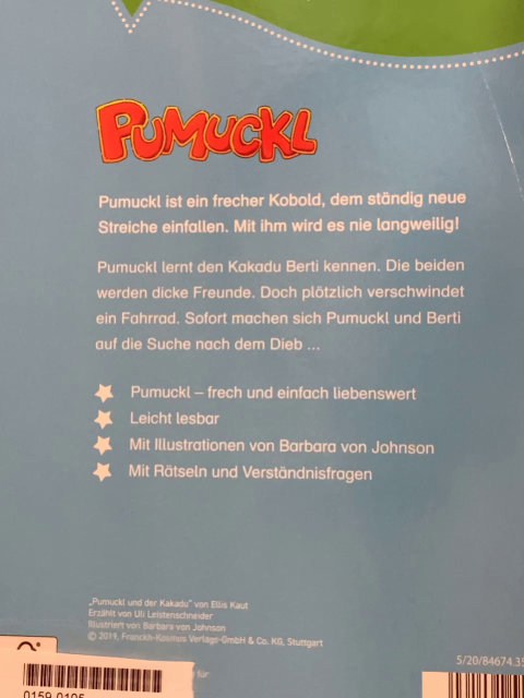Bücherhelden  Buch Pumuckl und der Kakadu