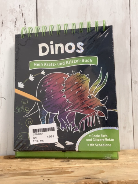 neu Kreativbuch Dinos Mein Kratz- und Kritzelbuch