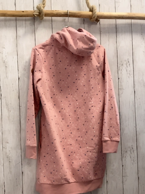  Kleid Gr. 146  rosa Kauze weiße Blumen